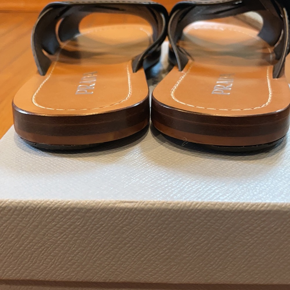 Womens Prada Black Sandals - Picture 4 of 10